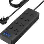 Regleta multicontacto con protección de descargas para conectar 12 dispositivos con tomas eléctricas, USB y USB-C baja a un gran precio