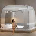 Cupón de $100 de descuento en mosquitero grande de malla para cama con 2 puertas baja a su menor precio