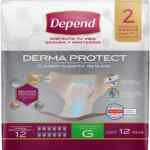 Pañales para adulto Depend Derma Protect con 12 piezas baja de precio