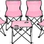 Juego de 4 sillas plegables para exteriores con mesa bajan a un gran precio