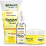 Rutina anti manchas Garnier Skin Active Express Aclara con gel limpiador + crema hidratante + sérum facial