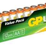 12 pack pilas alcalinas AA de alto rendimiento GP Ultra bajan a un gran precio