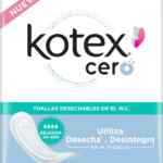 Toallas sanitarias Kotex Cero con 20 piezas desechables en el WC a un gran precio