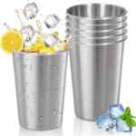 Juego de 6 vasos de acero inoxidable de 500 ml bajan a su menor precio