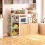 Mueble de alacena para cocina de madera y metal baja a su menor precio