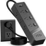 Regleta multicontacto con supresor de picos con 6 entradas, 2 USB y 2 USB-C baja a su menor precio