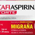 Analgésico contra la migraña Cafiaspirina Forte baja a su menor precio