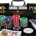 Juego de poker profesional con baraja, fichas, dados y estuche de transportación de aluminio baja a su menor precio
