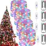 Juego de 4 series LED multicolor de 10m con control remoto y aptas para exteriores a un super precio
