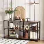 Mueble consola para sala o comedor de madera y metal baja a su menor precio