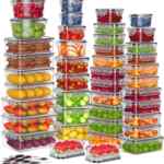 Juego de 42 recipientes herméticos para almacenar alimentos bajan a su menor precio