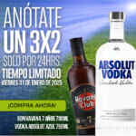 3x2 en ron Havana Club y vodka Absolut en Bodegas Alianza