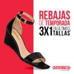 3x1 en últimas tallas en las Rebajas de temporada de Andrea