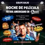 Noche de Película Chazz: 2x1 en hamburguesas, bebida de cortesía y más hoy desde las 7:30 pm