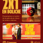 2x1 en boliche en Alboa si presentas un boleto de la película Déjame estar Contigo de Cinemex