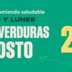 Hasta 25% de descuento en todas las frutas y verduras en Jüsto supermercado en línea