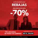 Cupón Men's Fashion de 10% de descuento adicional en rebajas de hasta el 70%