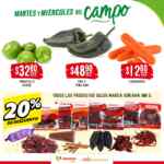 Martes y Miércoles del Campo Soriana 28 y 29 de enero: frutas y verduras en descuento