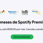 4 meses de Spotify Premium GRATIS para nuevos usuarios cortesía de Walmart