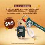 Llavero edición especial Bearista de Starbucks a sólo $99 en la compra de un croissant