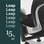 Cupón Leap Week Steelcase de 15% de descuento en silla de oficina Leap