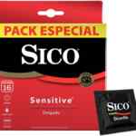 16 pack condones Sico Sensitive Delgado bajan a un excelente precio