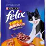 Alimento para mascotas Purina Felix Triple Delicious de 10 kg baja a su menor precio