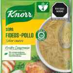 Sopa de fideos Knorr rinde 4 prociones baja a un gran precio