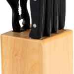 Juego de cuchillos de cocina Ekco con base de madera bajan a un excelente precio