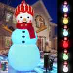 Oferta flash: muñeco de nieve inflable con iluminación LED baja a su menor precio