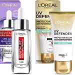 Kit Loréal Paris con sérum anti-arrugas Revitalift ácido hialurónico + protector solar UV Defender anti-brillo bajan a un gran precio