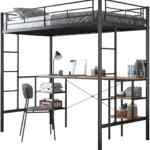 Litera con cama matrimonial y escritorio baja a su menor precio + msi