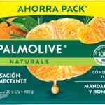 4 pack jabones Palmolive Naturals Sensación Humectante Mandarina y Romero baja a su menor precio + 10% adicional con Planea y Ahorra