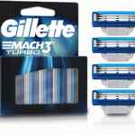 4 pack cartuchos para rastrillo Gillette Mach 3 Turbo bajan a un excelente precio