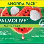 Ahorra pack jabones Palmolive Naturals Sensación Humectante con Sandía y Lychee con 4 piezas baja a un gran precio + 10% adicional con Planea y Ahorra