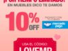 Cupón Mercado Pago San Valentín del 10% de descuento en tiendas participantes