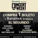 Concert Week 2025 Ocesa y Banamex: 2x1 en boletos para Shakira, Vive Latino, EDC y más de 100 eventos
