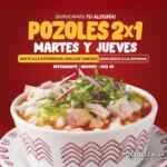 2x1 en Pozole los martes y jueves en Potzollcalli