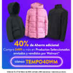 Cupón Walmart de 40% de descuento adicional en ropa seleccionada