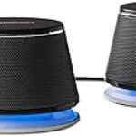 Juego de 2 bocinas estéreo para computadora Amazon Basics bajan a su menor precio