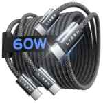 Juego de 2 cables USB-C de 2 metros bajan a un gran precio