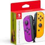 Controles Joy-Con Nintendo Switch morado-naranja bajan a un gran precio