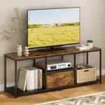 Mueble de TV de madera y metal baja a un excelente precio