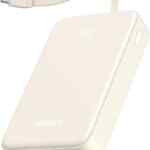 Liquidación de batería de respaldo powerbank 20000mAh con cable USB-C incorporado baja a su menor precio