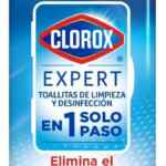 Toallitas húmedas desinfectantes Clorox Expert con 60 piezas baja a un gran precio