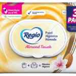 3 pack Regio Luxury Almond Touch papel higiénico húmedo baja a su menor precio