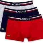 Juego de 3 bóxers para hombre Lacoste bajan a un gran precio