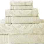 Juego de 6 toallas de baño de jacquard ultra suave bajan a su menor precio