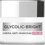 Crema anti-manchas Loréal Paris Glycolic Bright baja a un gran precio