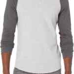 Playera de manga larga Amazon Essentials Baseball Henley baja a su menor precio